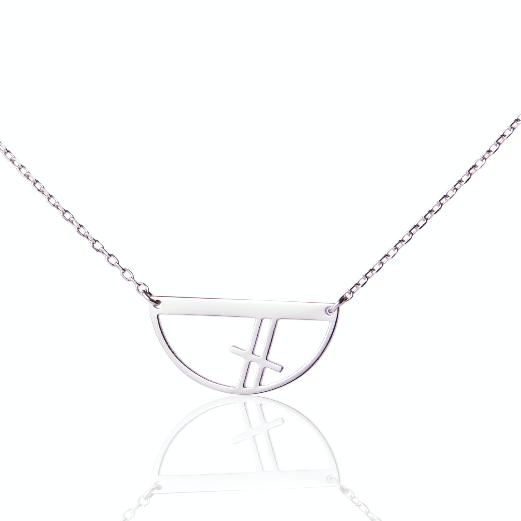 Free Throw Silver Necklace - EVER Jewellery - stride