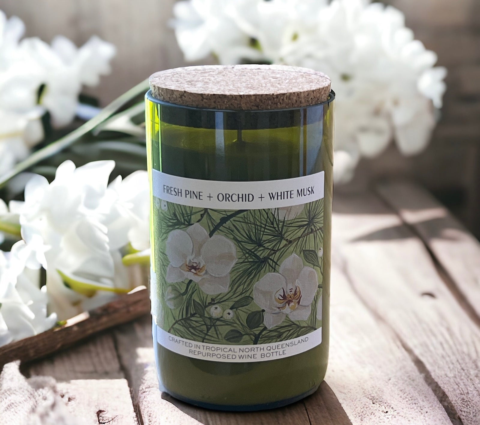 Fresh Pine + Orchid + White Musk - Unwind Candle Co - stride