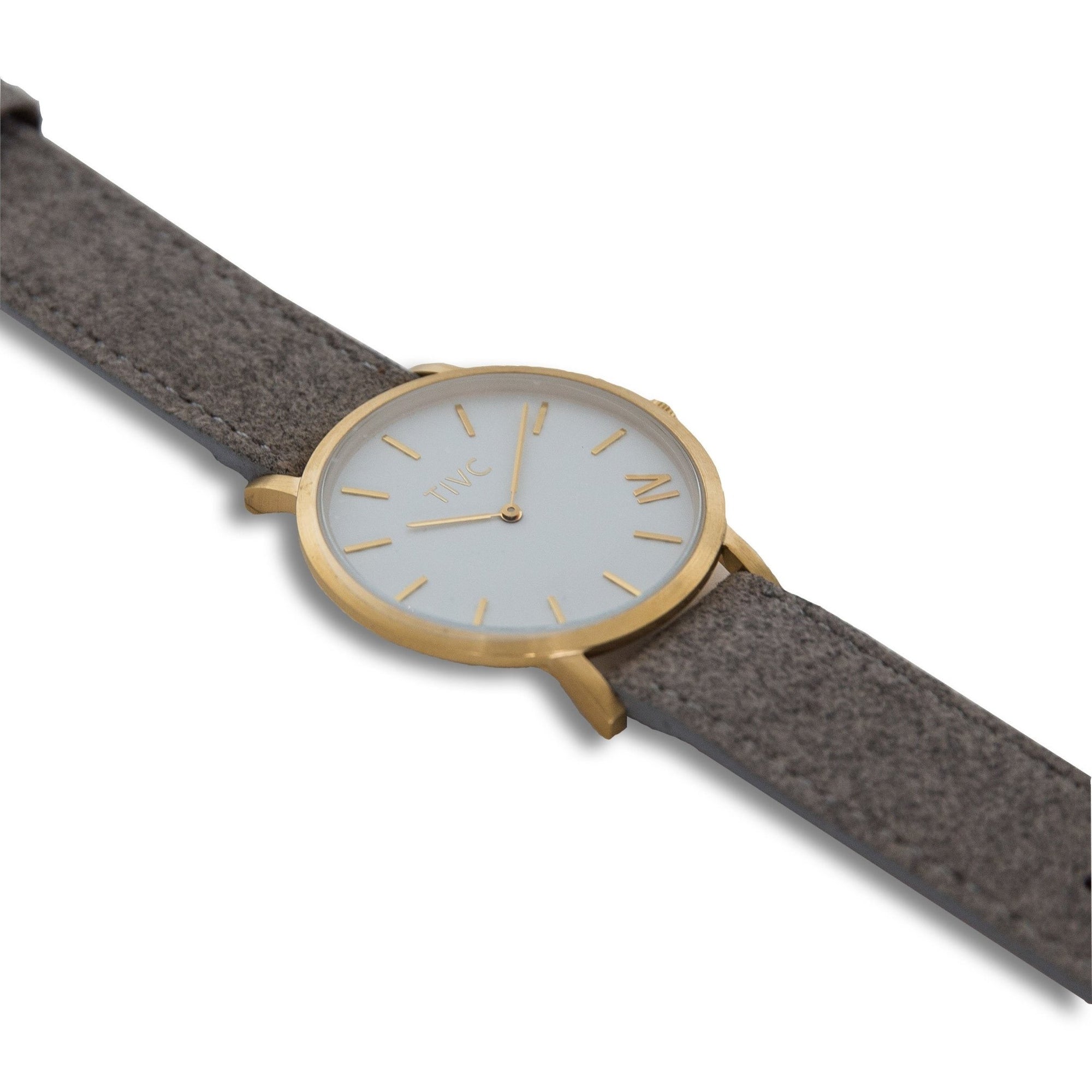 Gold | Grey Vegan Suede Band - Time IV Change - stride