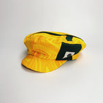 Green & Gold Off - cut Beret (with brim) - Unwanted FC - stride