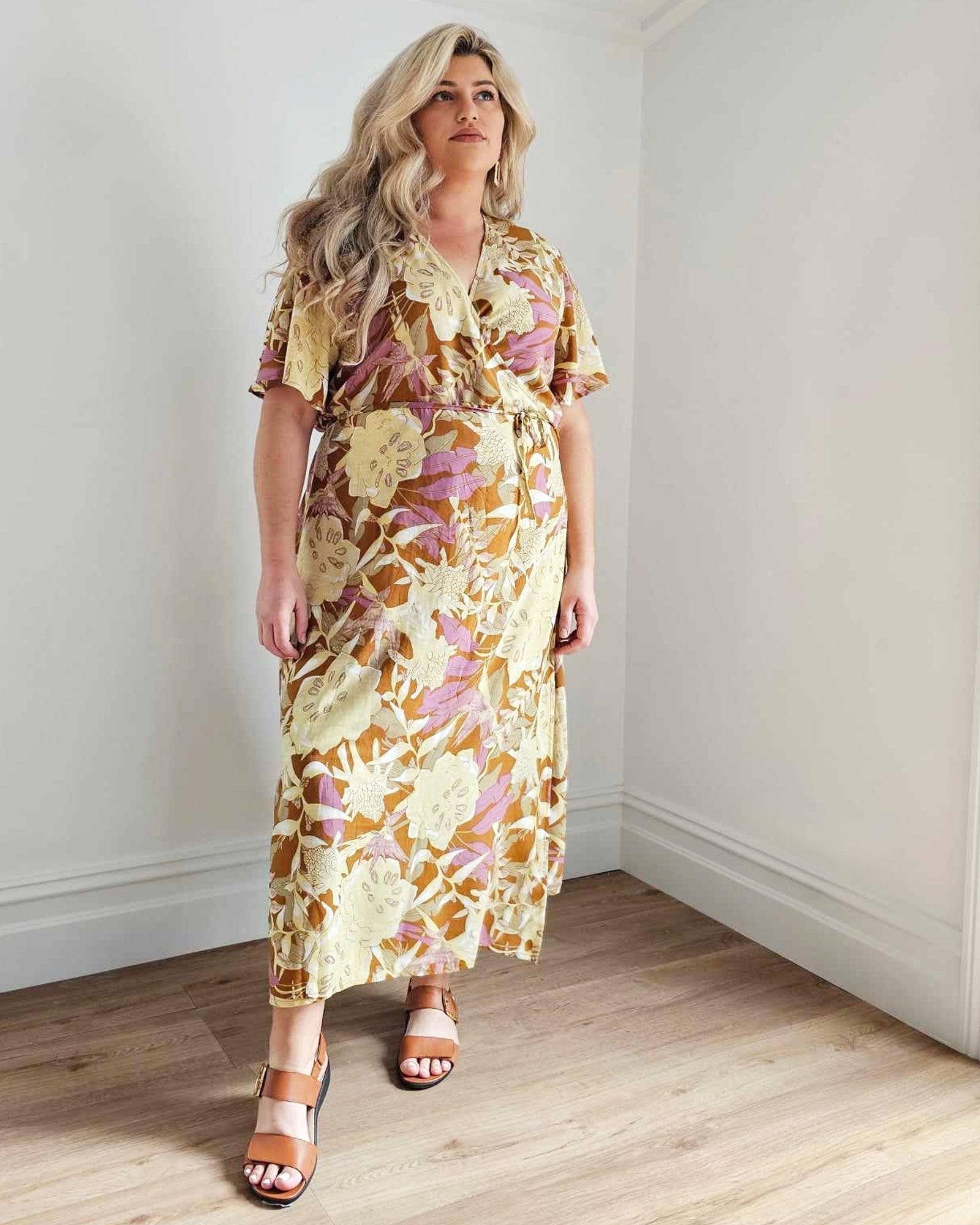 Hadley Maxi Wrap Dress // Earth Native - Hope & Harvest - stride