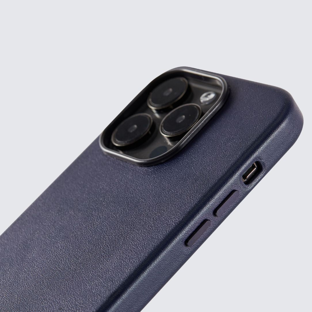 iPhone 14 Pro Vegan Leather Case With MagSafe - Blue - La Enviro - stride