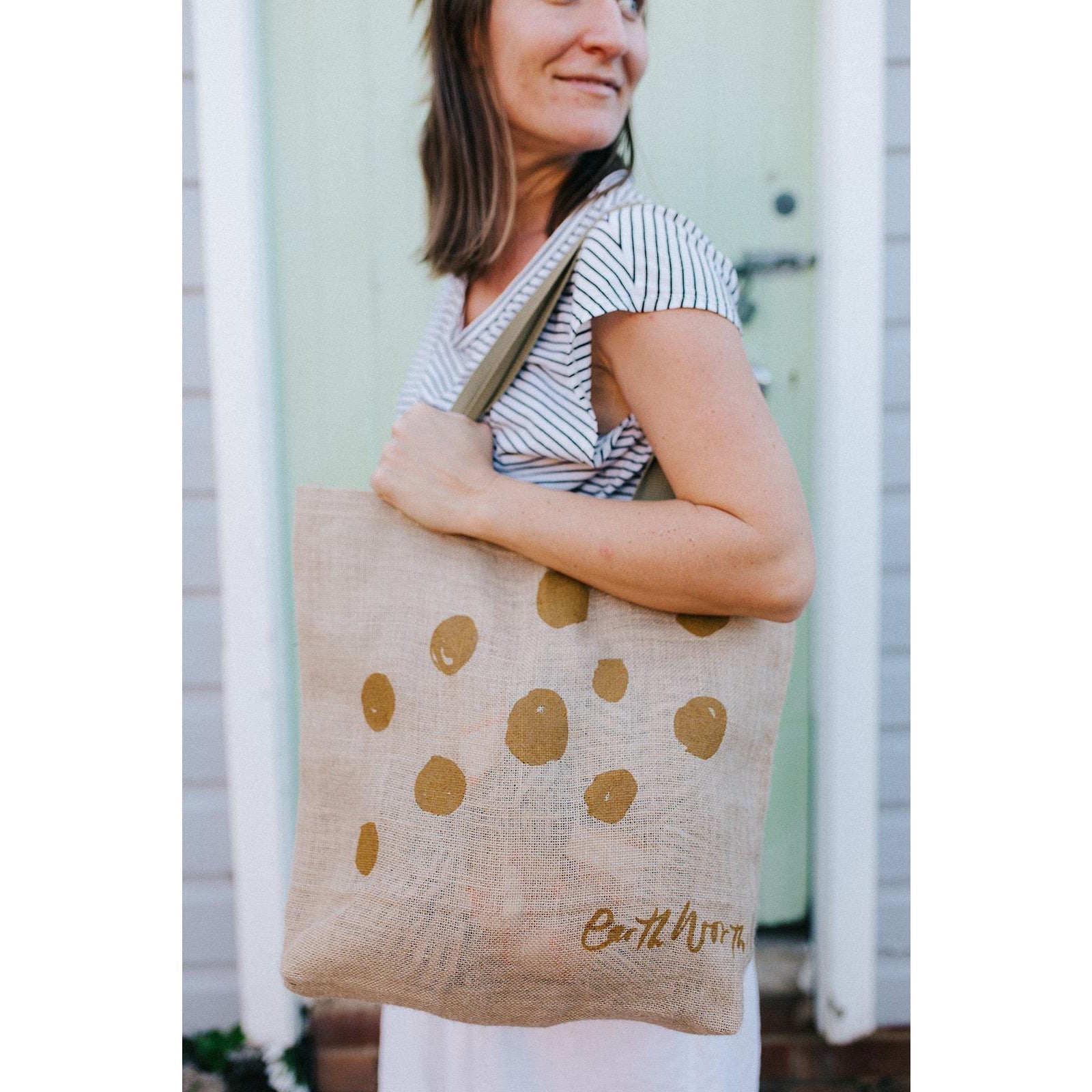 Jute Grocery Bag - Unity - Earth Worthy - stride