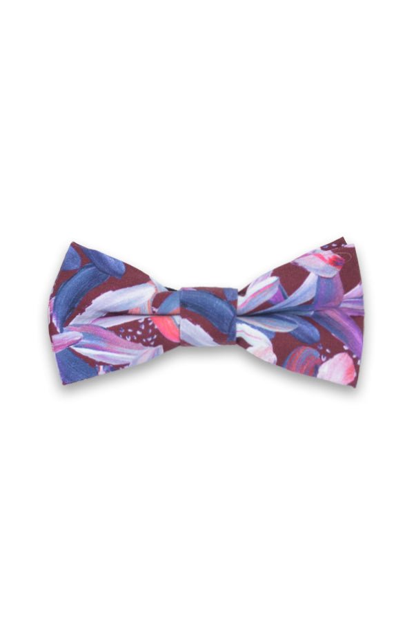 Kids Bow Tie - Protea Burgundy - Peggy & Finn - stride