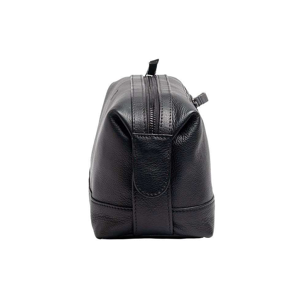 Leather Toiletry Bag Black - Bethikal - stride