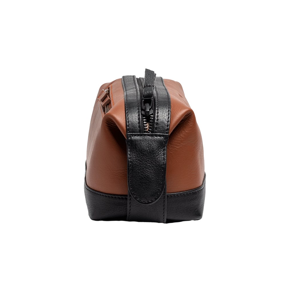 Leather Toiletry Bag Tan - Bethikal - stride