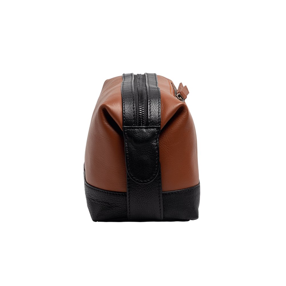 Leather Toiletry Bag Tan - Bethikal - stride