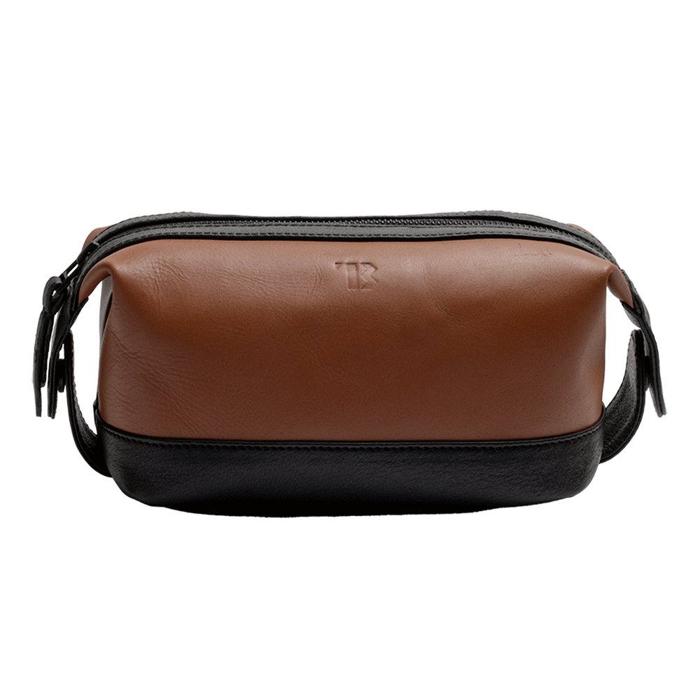 Leather Toiletry Bag Tan - Bethikal - stride