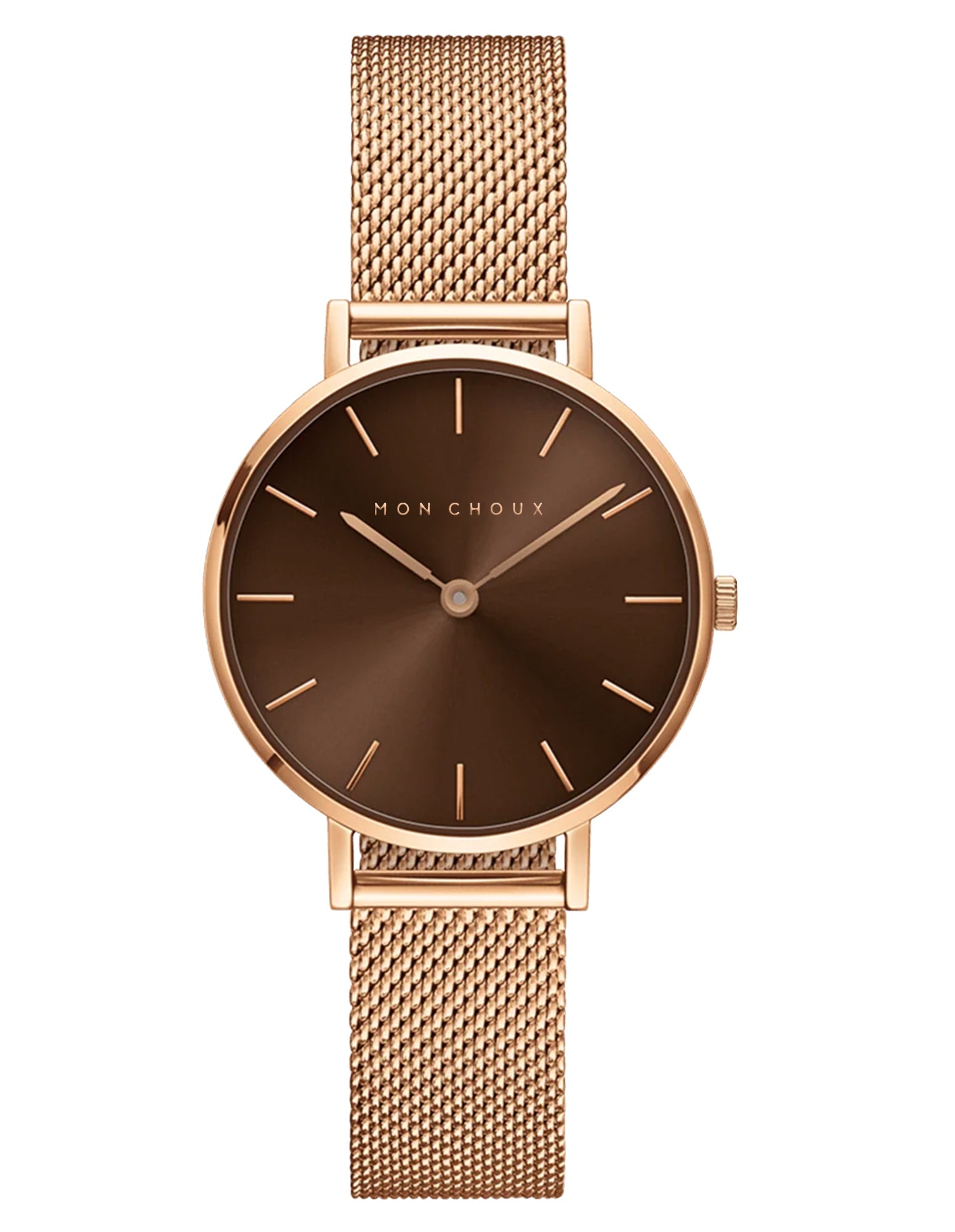 L'ESSENTIAL - ESPRESSO/ROSE GOLD WATCH - MESH - Mon Choux - stride