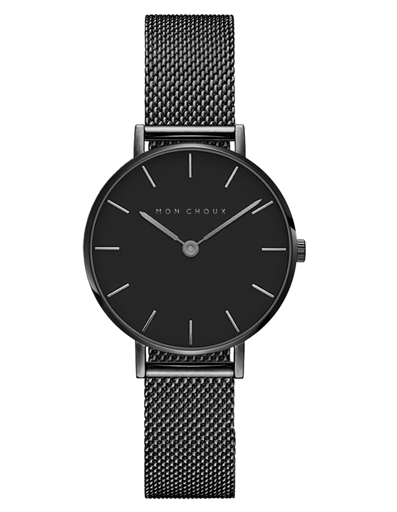 L'ESSENTIAL - MATTE BLACK WATCH - MESH - Mon Choux - stride