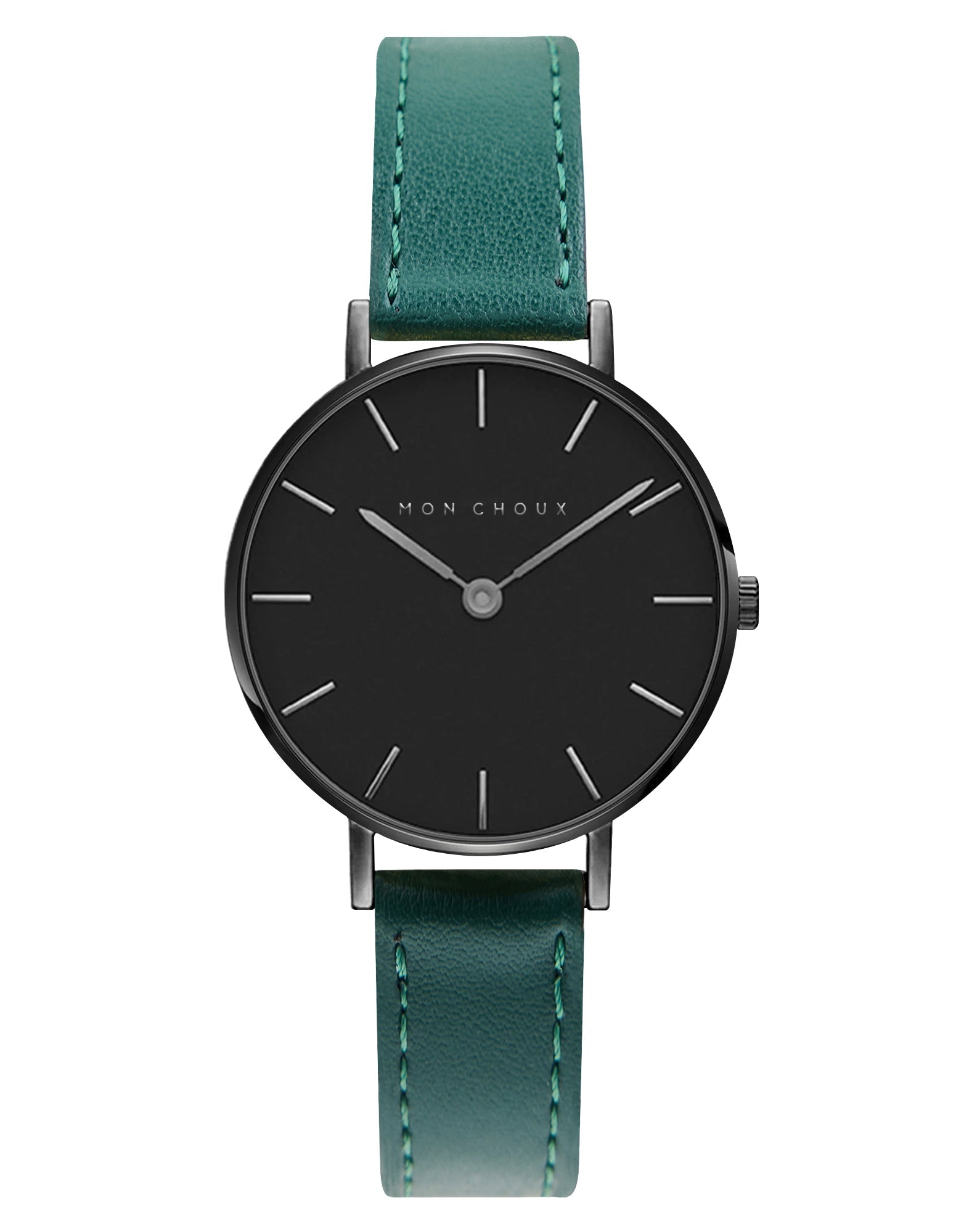 L'ESSENTIAL - MATTE BLACK WATCH - VINE VEGAN LEATHER | GRAPE - Mon Choux - stride