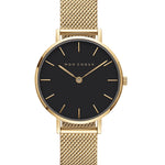 L'ESSENTIAL - NOIR/GOLD WATCH - MESH - Mon Choux - stride