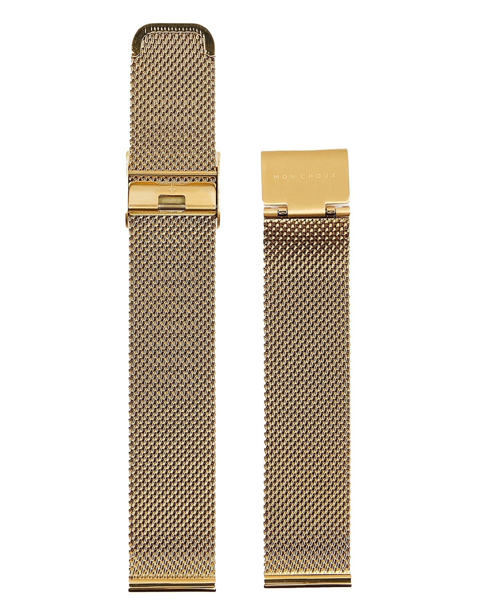 L'ESSENTIAL - NOIR/GOLD WATCH - MESH - Mon Choux - stride