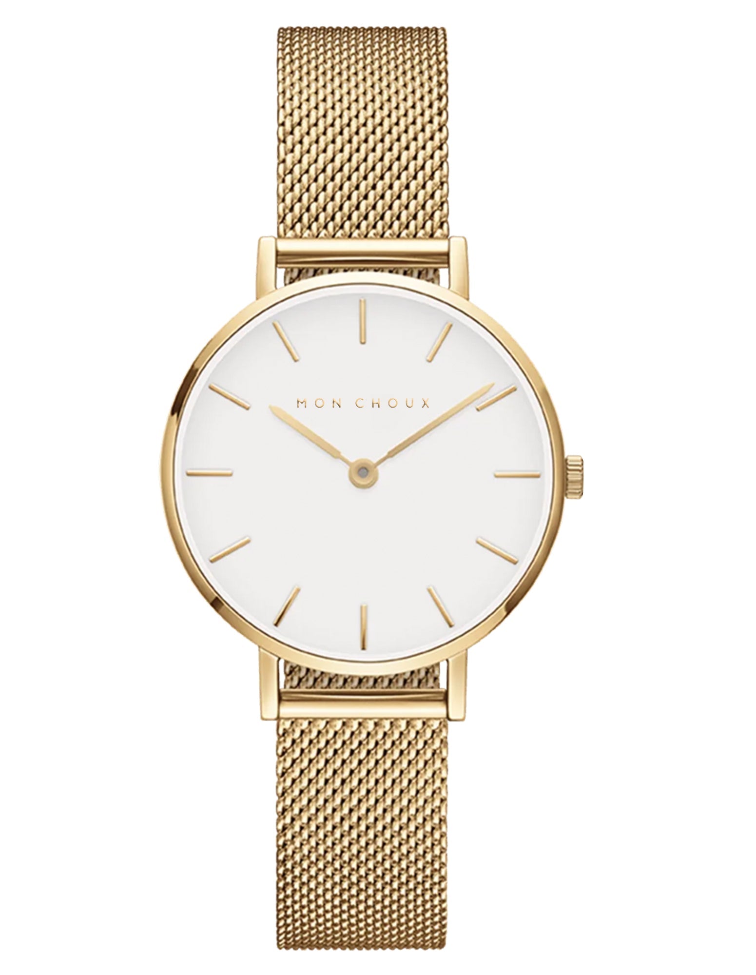 L'ESSENTIAL - WHITE/GOLD WATCH - MESH - Mon Choux - stride