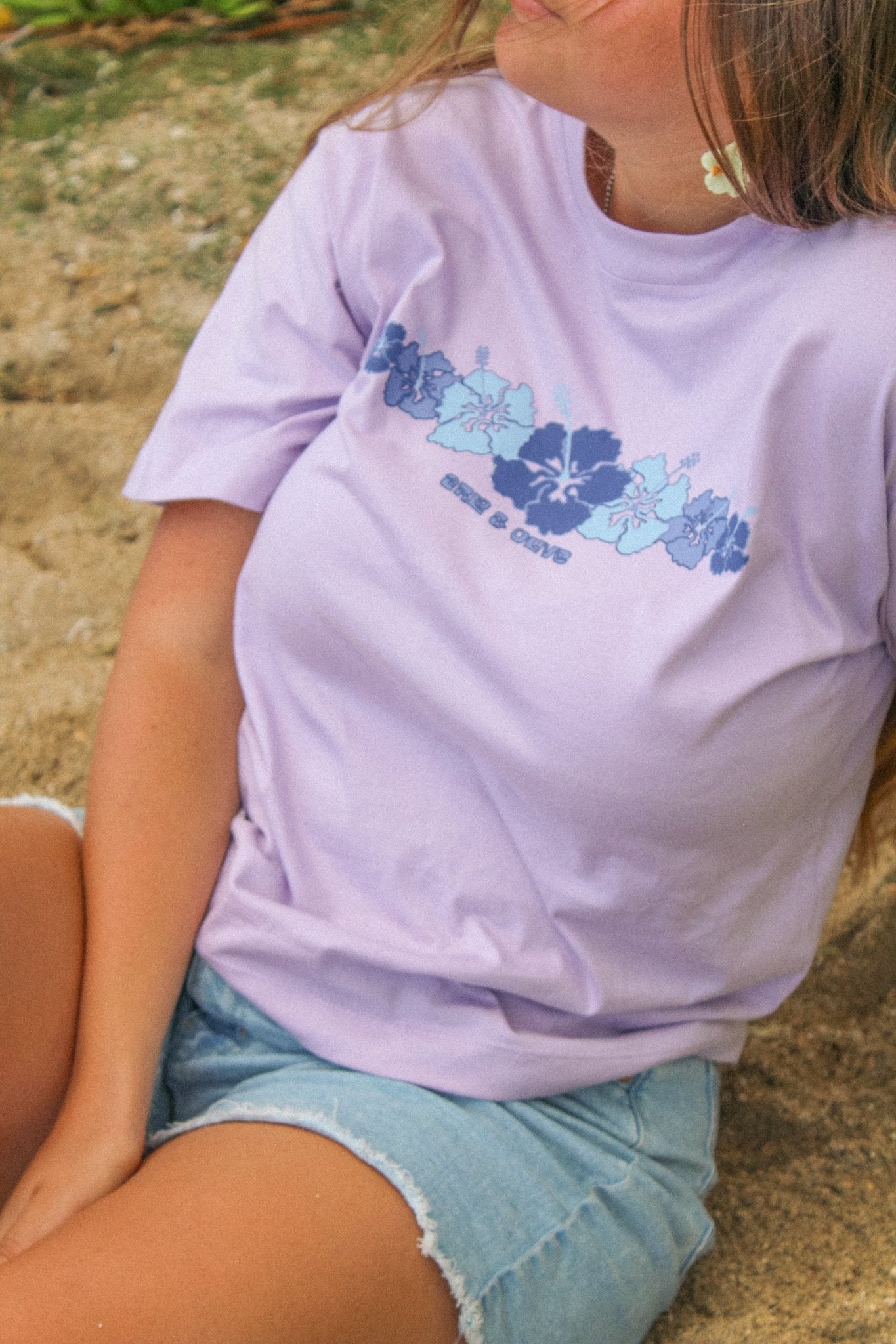 Lilac Bloom Boxy Tee - Arlo & Olive - stride