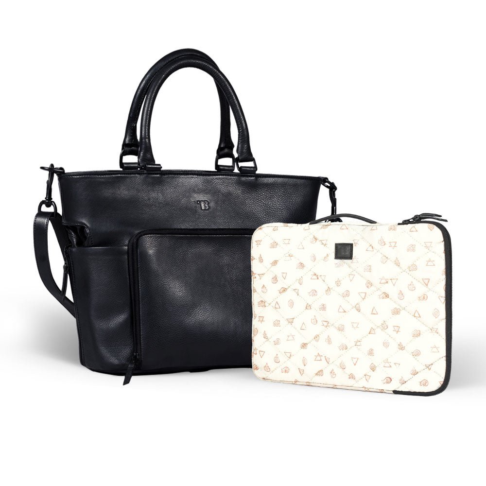 Lioness Tote Leather Bag - Black - Bethikal - stride