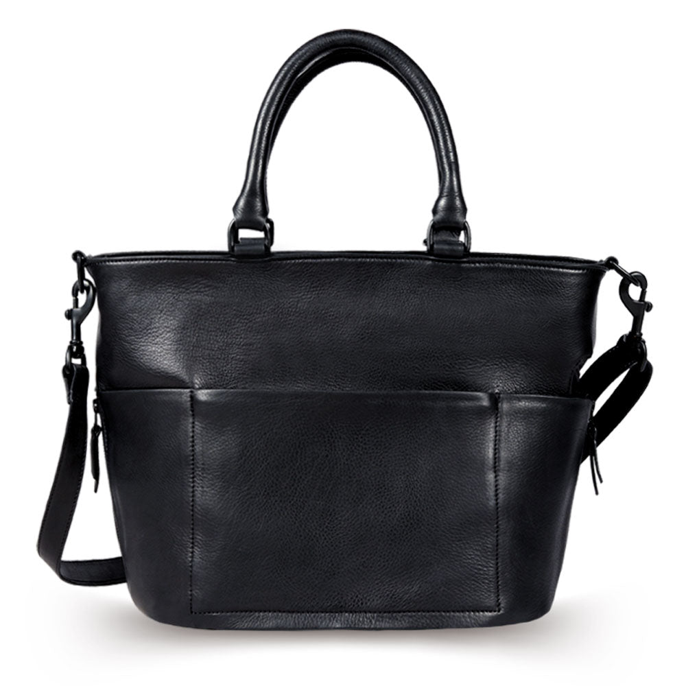 Lioness Tote Leather Bag - Black - Bethikal - stride