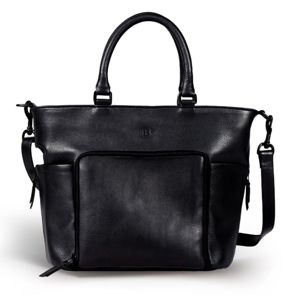 Lioness Tote Leather Bag - Black - Bethikal - stride