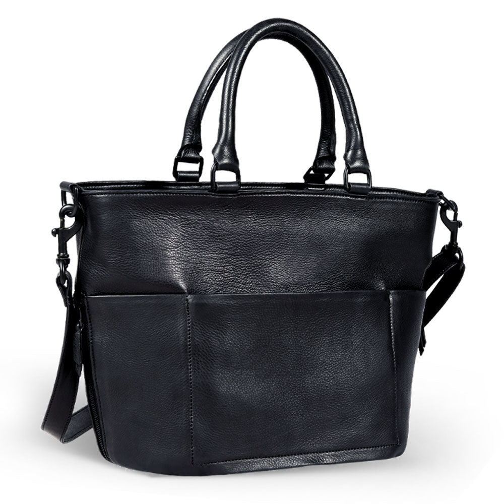 Lioness Tote Leather Bag - Black - Bethikal - stride