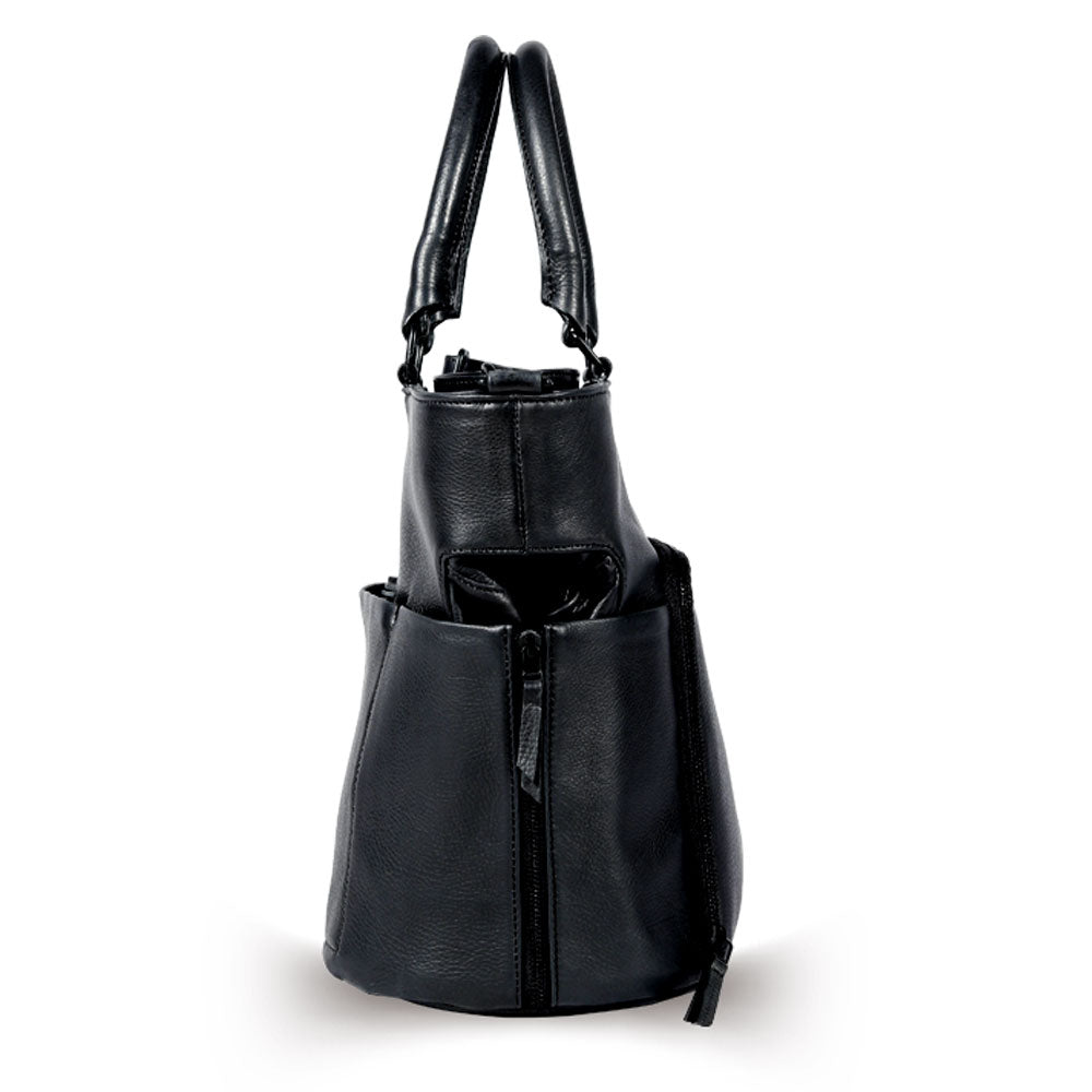 Lioness Tote Leather Bag - Black - Bethikal - stride