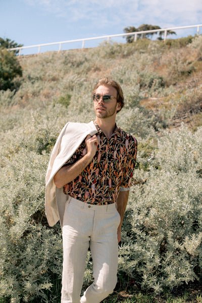 Long Sleeve Shirt - Grass Tree Black - Peggy & Finn - stride