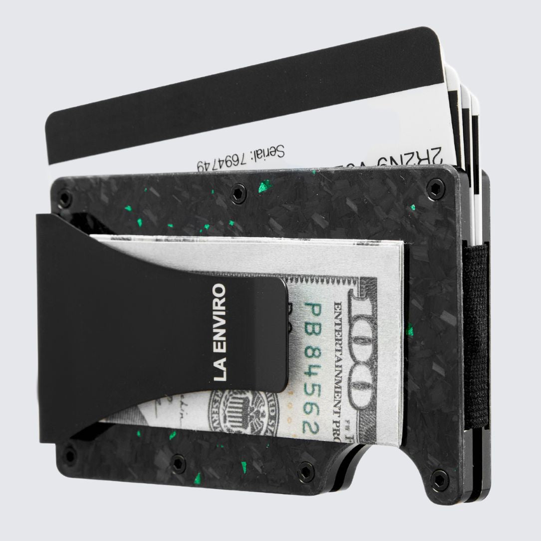 LORNE FORGED CARBON WALLET I GLOSS GREEN - La Enviro - stride