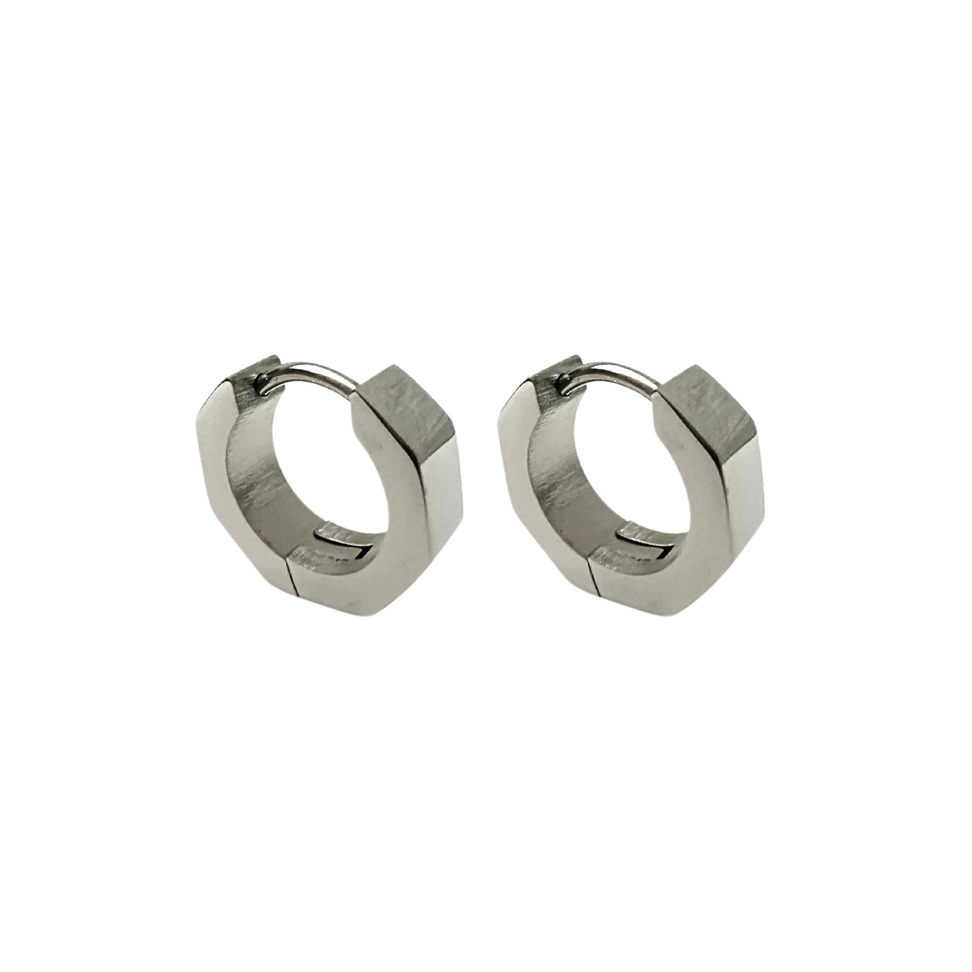 Momentum Silver Huggie Earrings - EVER Jewellery - stride