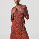 "Moroccan Sunset" Wrap Dress - Why Mary - stride