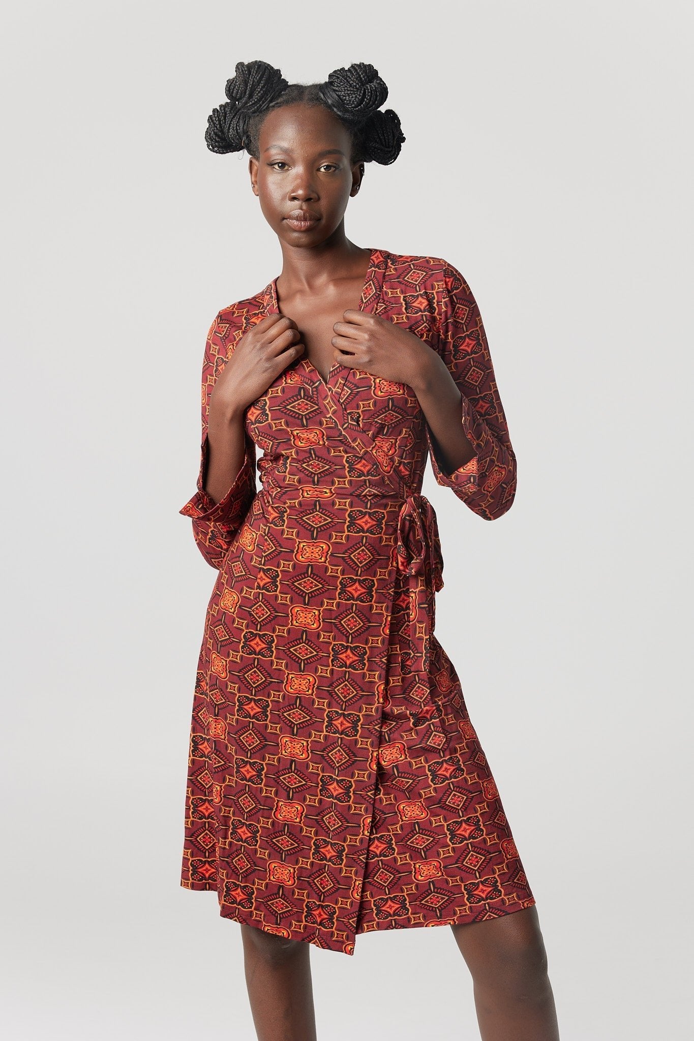 "Moroccan Sunset" Wrap Dress - Why Mary - stride