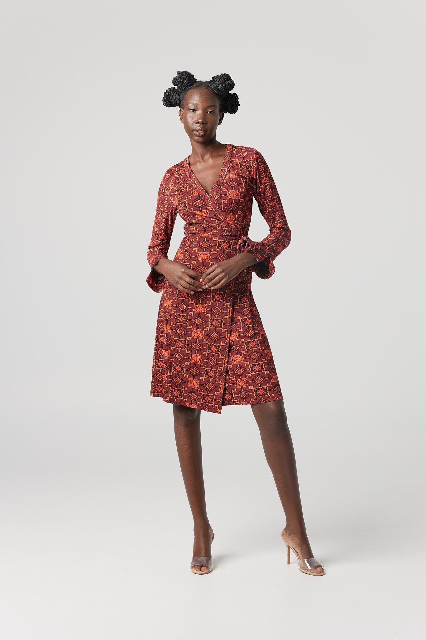 "Moroccan Sunset" Wrap Dress - Why Mary - stride