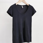 Organic Cotton Perfect Tee - Gunmetal - Tluxe - stride