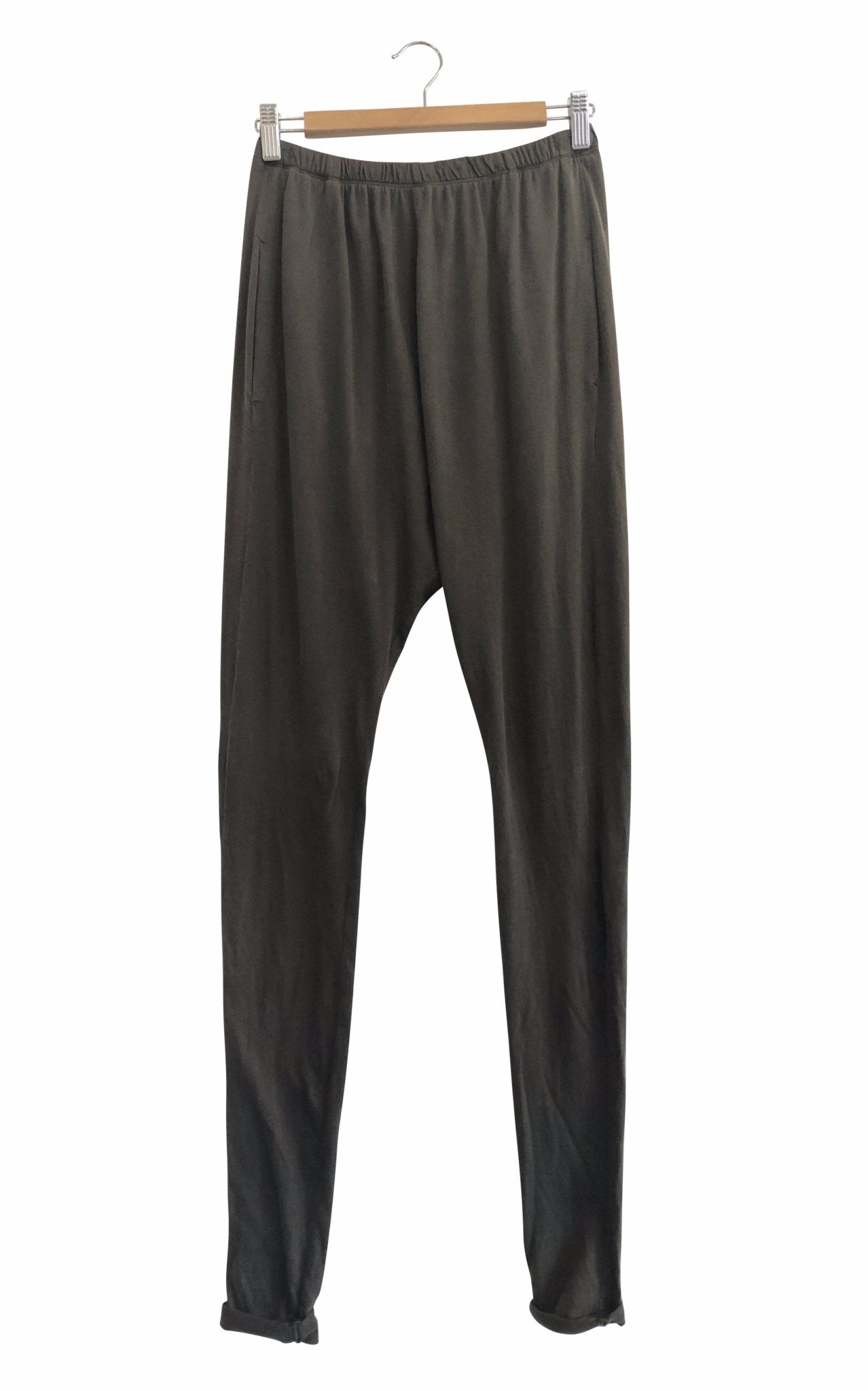 ORGANIC COTTON SLOUCH PANT - BLACK - Tluxe - stride