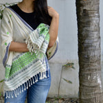 Over The Green Hills Peace Silk Scarf - Bethikal - stride