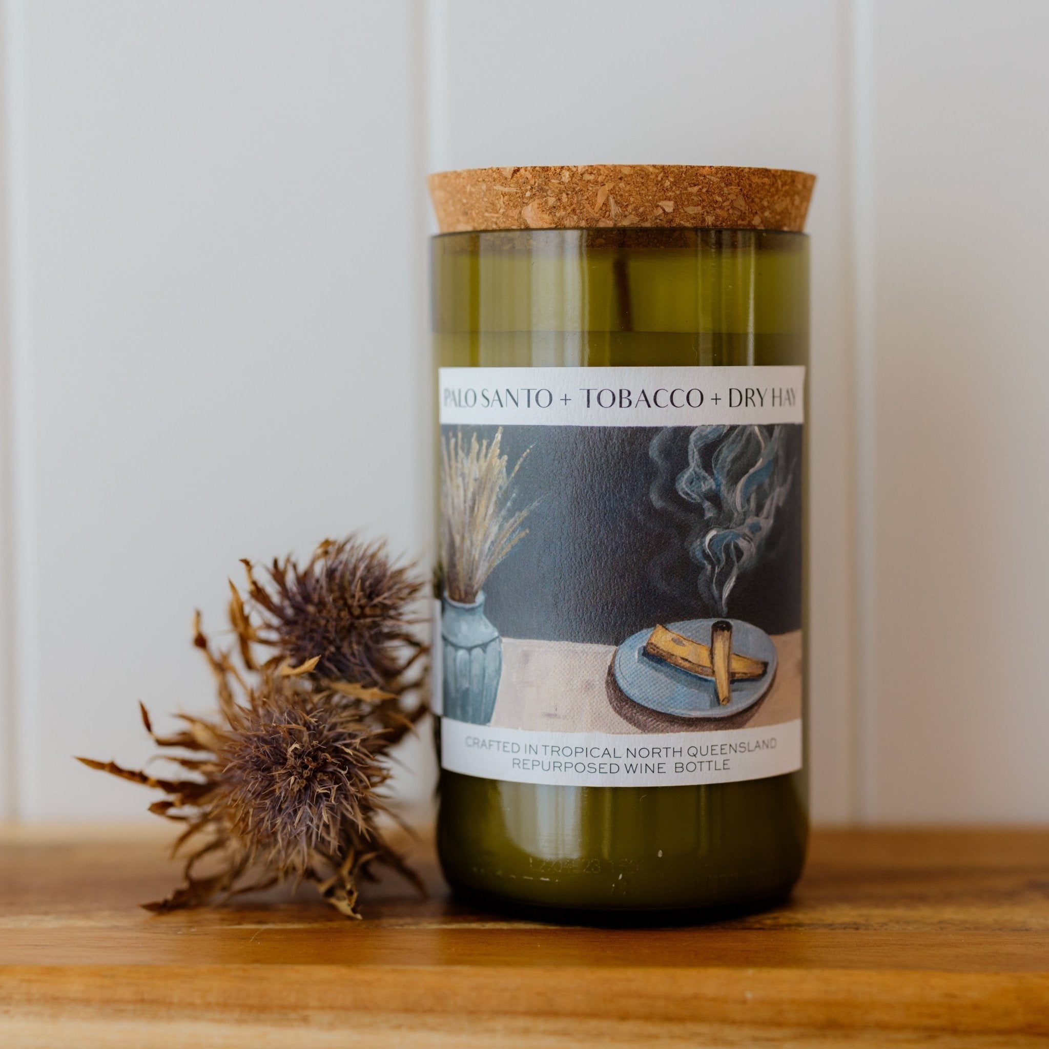 Palo Santo + Tobacco + Dry Hay - Unwind Candle Co - stride