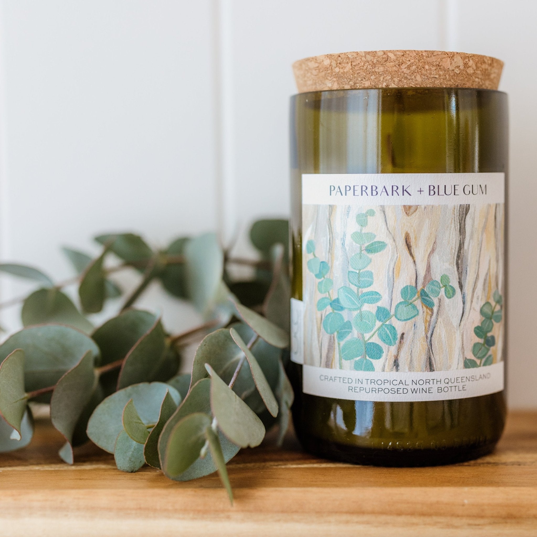 Paper Bark + Blue Gum - Unwind Candle Co - stride