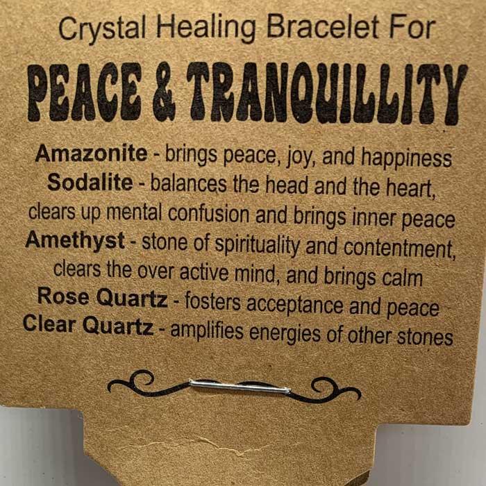 Peace & Tranquility | Crystal Healing Bracelet - Empowered Clothing - stride