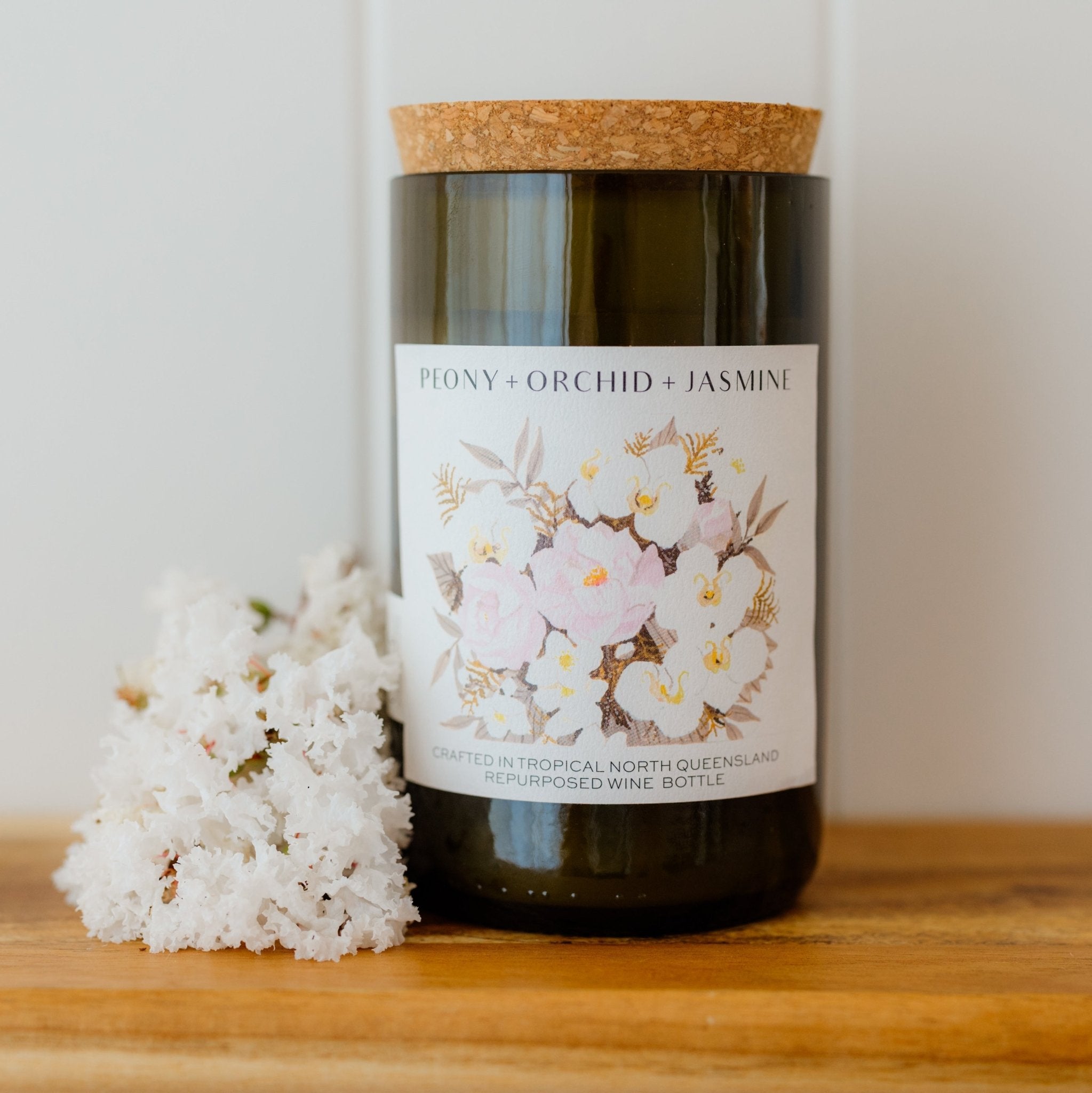 Peony + Orchid + Jasmine - Unwind Candle Co - stride