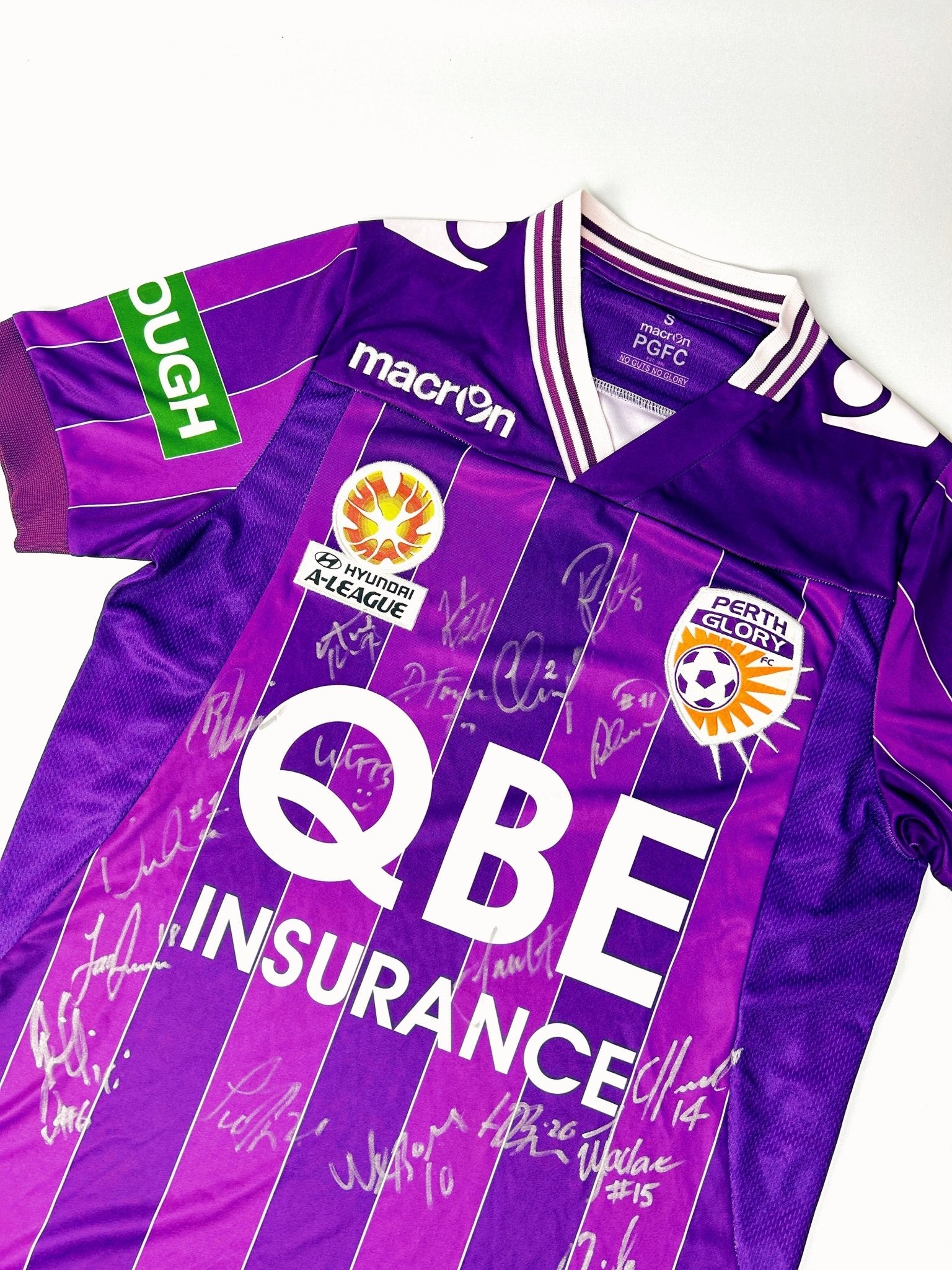 Perth Glory Home 2014 - 2015 Signed S - Unwanted FC - stride