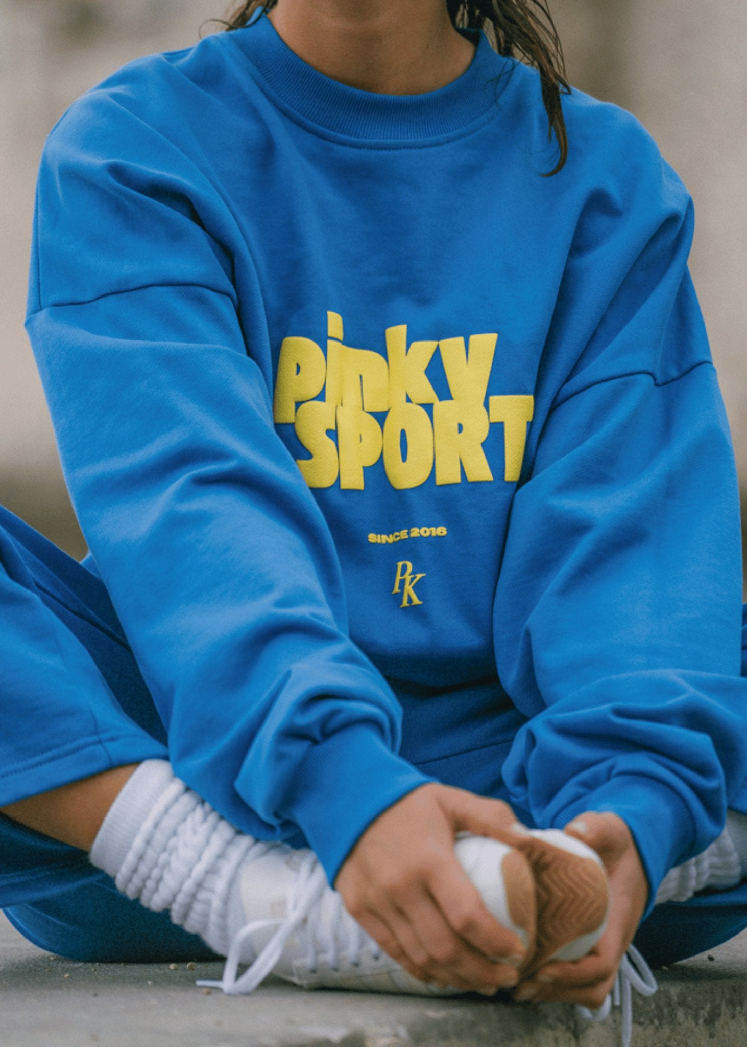 Pinky SPORT Sweatshirt - Sapphire Blue - Pinky & Kamal - stride