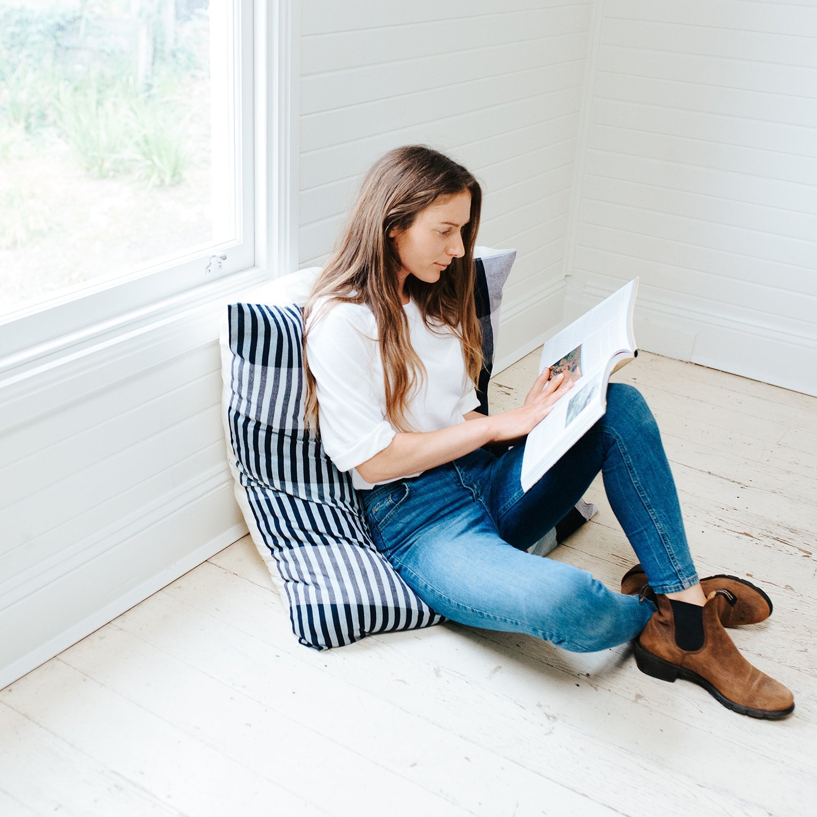 PLONK Floor Cushion - Handloom - Earth Worthy - stride