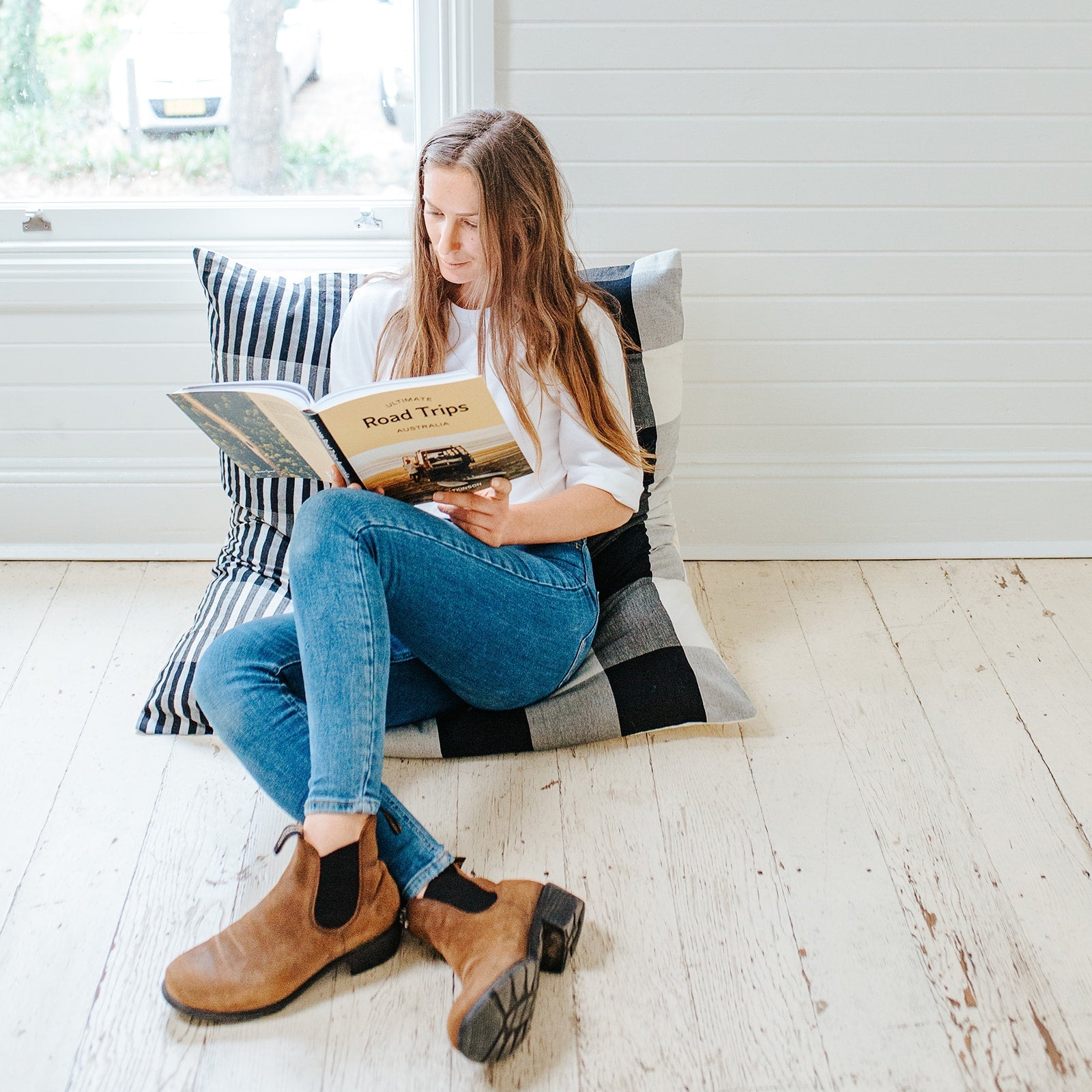 PLONK Floor Cushion - Handloom - Earth Worthy - stride