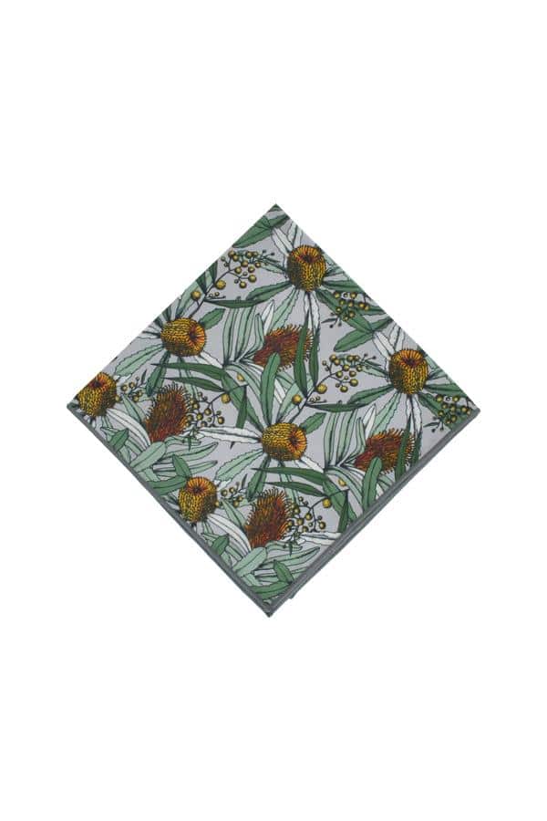 Pocket Square - Banksia Grey - Peggy & Finn - stride