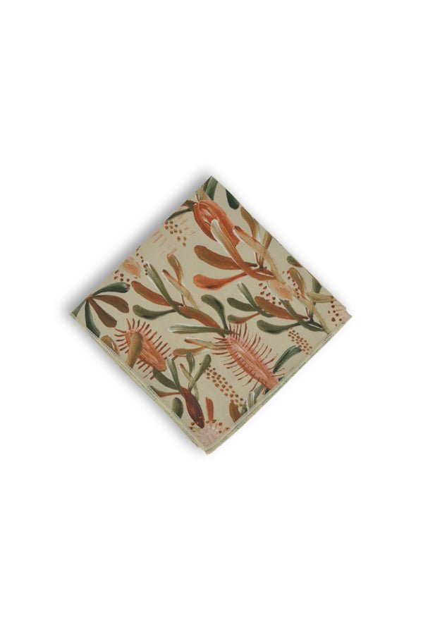 Pocket Square - Grass Tree Nude - Peggy & Finn - stride