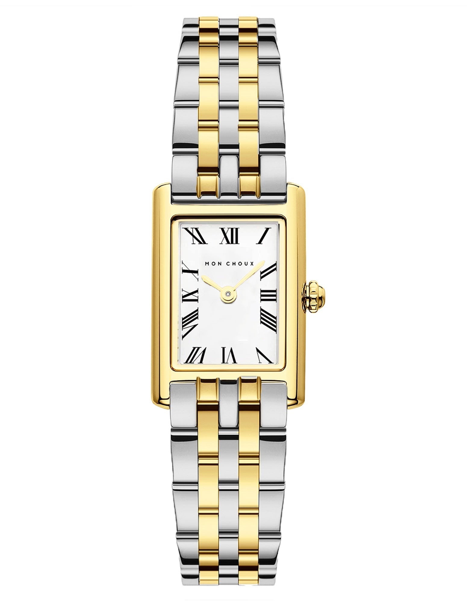 RENDEZVOUS - GOLD STAINLESS STEEL WATCH - 5LINK TWO TONE - Mon Choux - stride