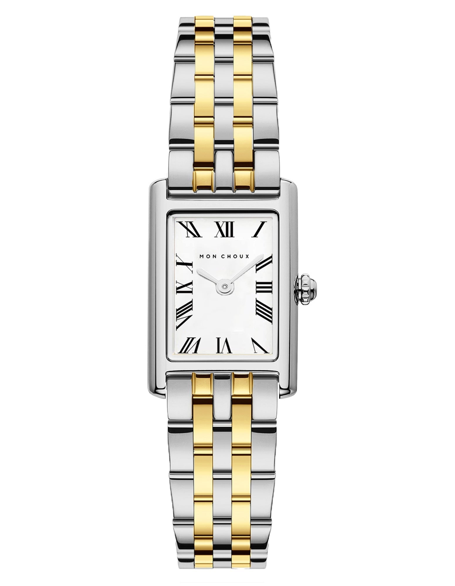 RENDEZVOUS - SILVER STAINLESS STEEL WATCH - 5LINK TWO TONE - Mon Choux - stride