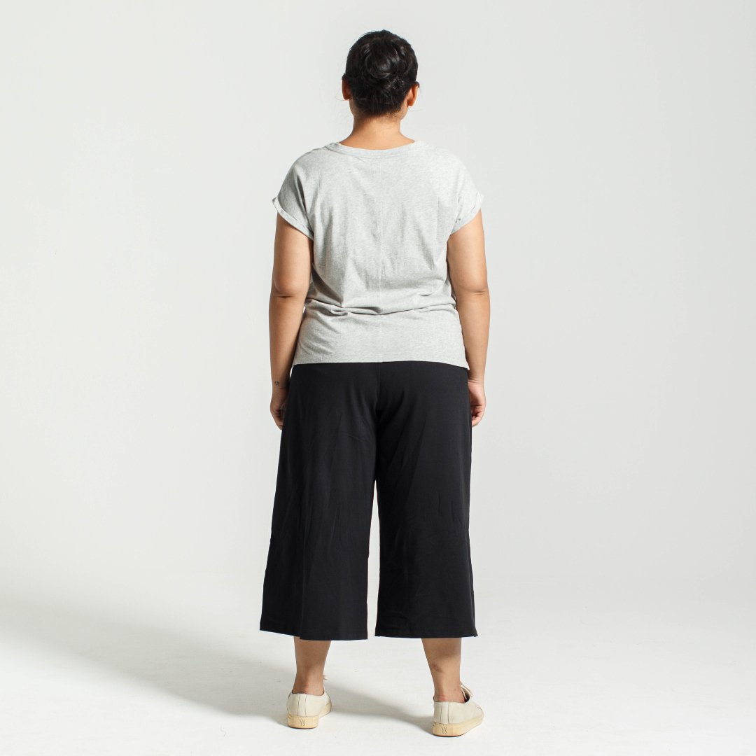 Rolled Sleeve Crew | Grey Marle - Dorsu - stride