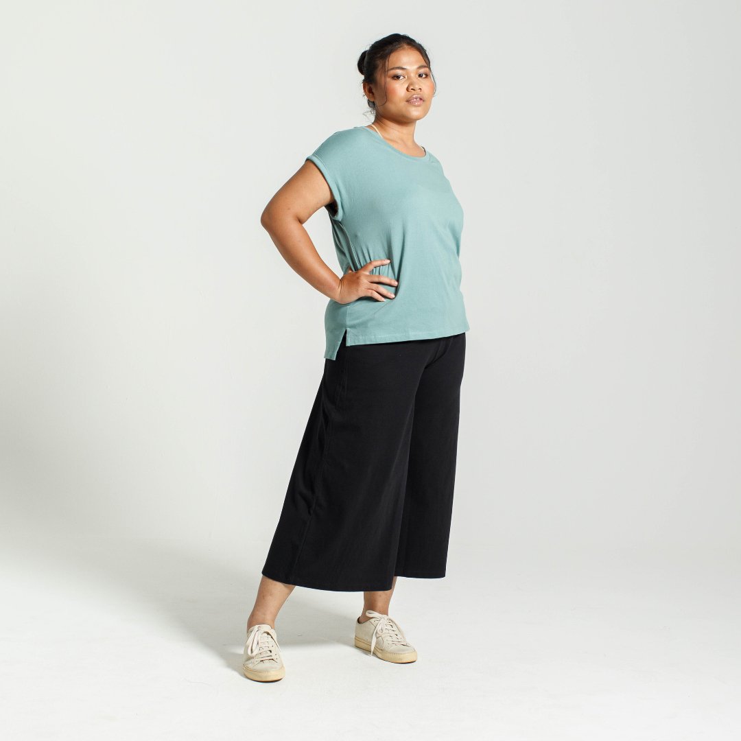 Rolled Sleeve Crew | Seafoam - Dorsu - stride