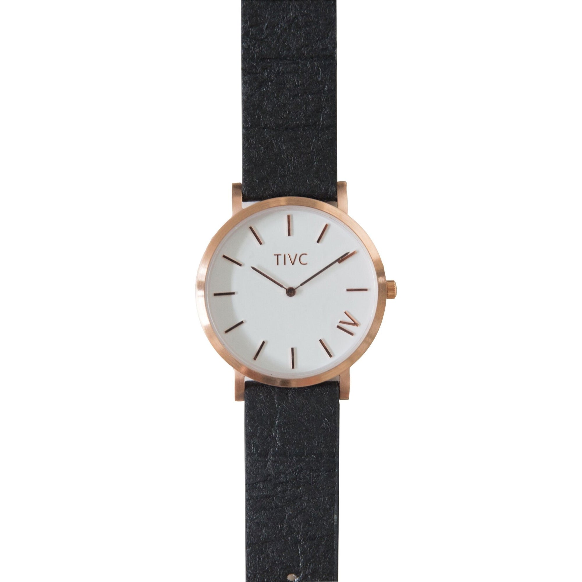 Rose Gold | Pinatex Band (Black) - Time IV Change - stride