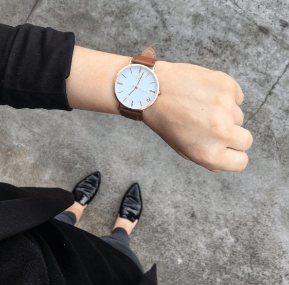 Rose Gold | Tan Stitched Band - Time IV Change - stride