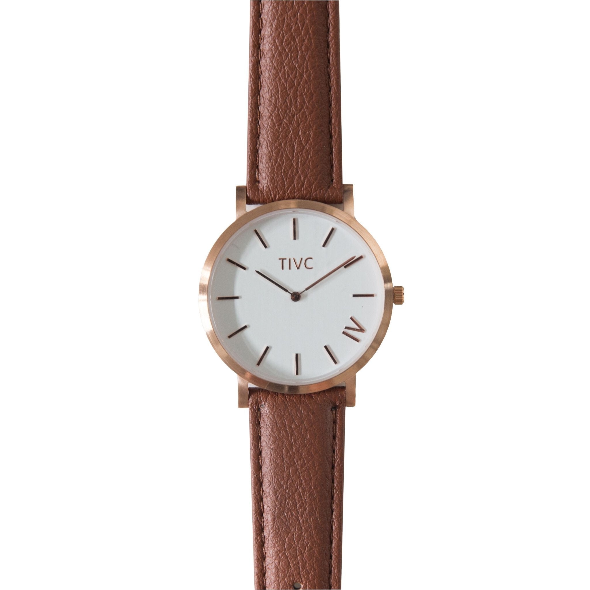 Rose Gold | Tan Stitched Band - Time IV Change - stride